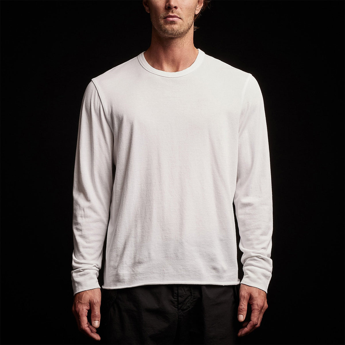 Crisp Cotton Terry Pulloverin White | James Perse Los Angeles