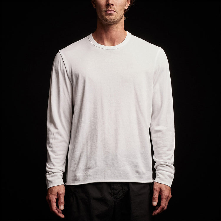Crisp Cotton Terry Pulloverin White | James Perse Los Angeles