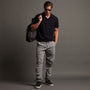 Crisp Cotton Terry Polo in French Navy | James Perse Los Angeles