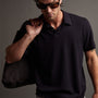 Crisp Cotton Terry Polo in French Navy | James Perse Los Angeles