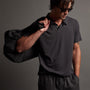 Crisp Cotton Terry Polo in Magma | James Perse Los Angeles