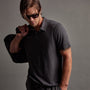 Crisp Cotton Terry Polo in Magma | James Perse Los Angeles
