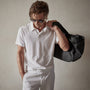 Crisp Cotton Terry Polo in White | James Perse Los Angeles