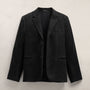 Cotton Cashmere Corduroy Suit Jacket in Black | James Perse Los Angeles FLAT