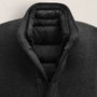 Double Faced Wool Jacket in Coal/Black | James Perse Los Angeles FLAT