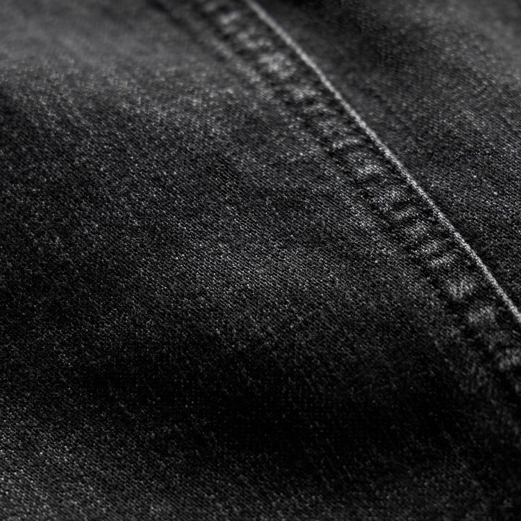 Linen Denim Drawstring Short in Black Wash | James Perse Los Angeles