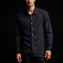 Lightweight Denim Garment Washed Shirt in Blue Black | James Perse Los Angeles