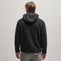 Sherpa Lined Scuba Hoodie in Black/Black | James Perse Los Angeles