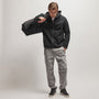 Sherpa Lined Scuba Hoodie in Black/Black | James Perse Los Angeles