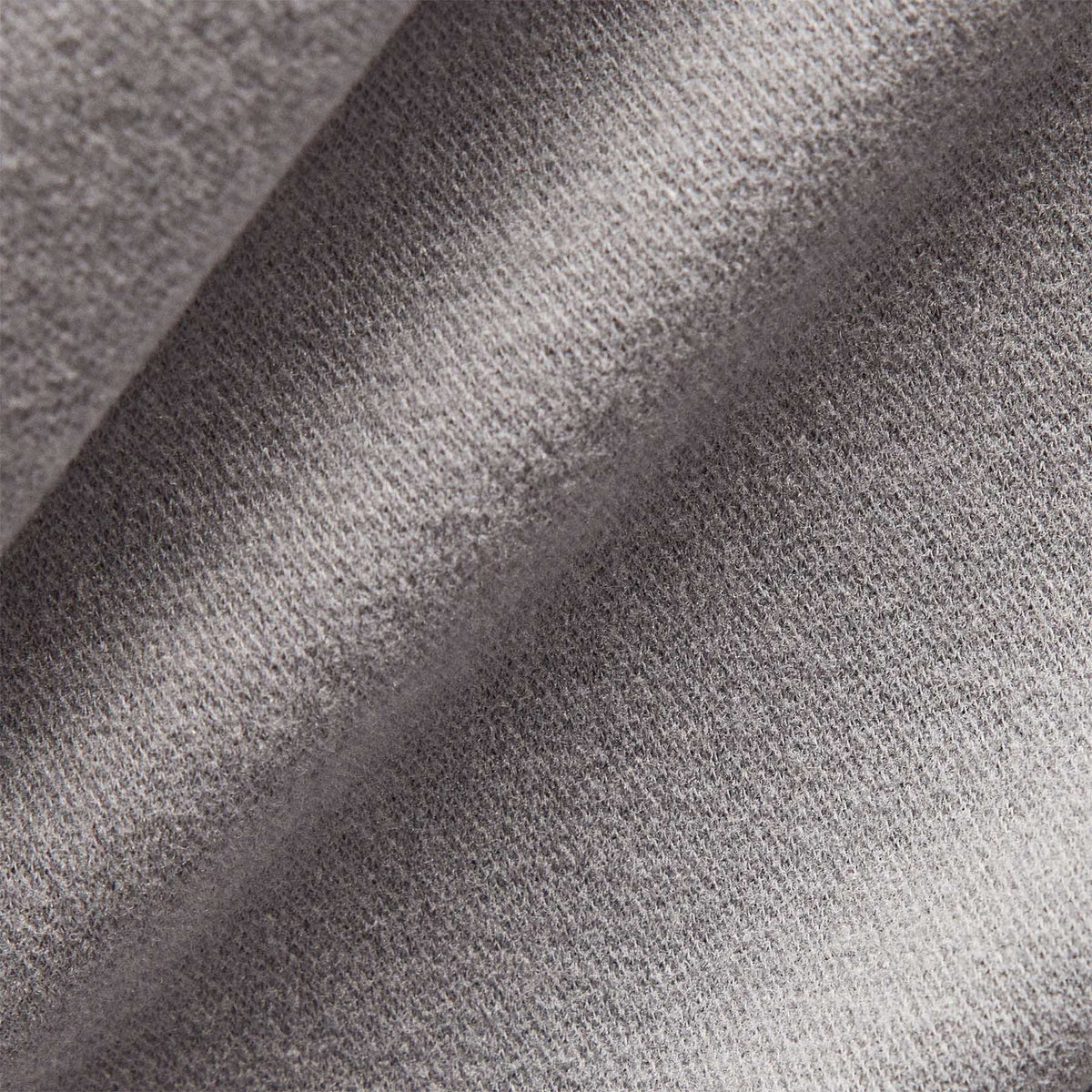 Sherpa Lined Scuba Half Zip in Silver Grey | James Perse Los Angeles