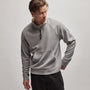 Sherpa Lined Scuba Half Zip in Silver Grey | James Perse Los Angeles