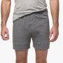 Melange Jersey Boxer Short In Heather Charcoal | James Perse Los Angeles