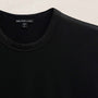 Double Ply Lotus Jrsy Short Sleeve Crew in Black | James Perse Los Angeles FLAT