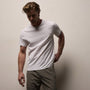 Lotus Jersey Double Ply Crew in White | James Perse Los Angeles