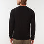 Dry Touch Jersey Raglan Henley in Black | James Perse Los Angeles