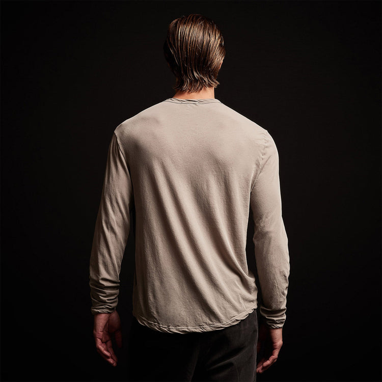 L/S Crew Neck Tee in Dapple | James Perse Los Angeles