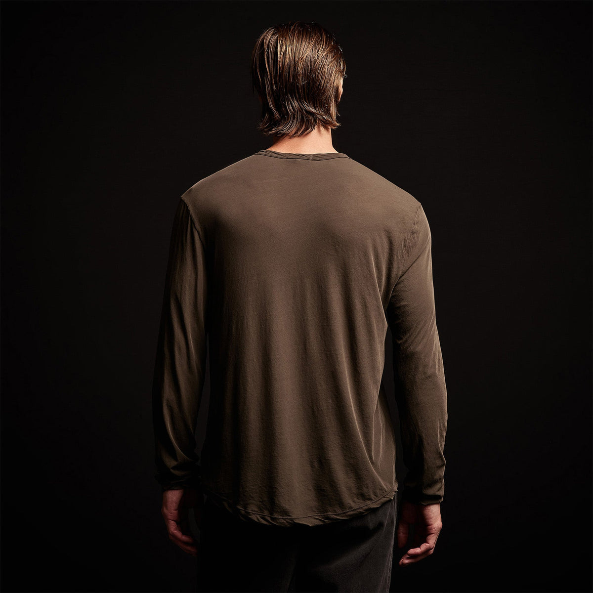 L/S Crew Neck Tee in Tent | James Perse Los Angeles