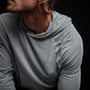 Double Layer Jersey Hoody in Breeze | James Perse Los Angeles