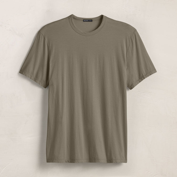 Luxe Lotus Jersey Tee in Birch | James Perse Los Angeles