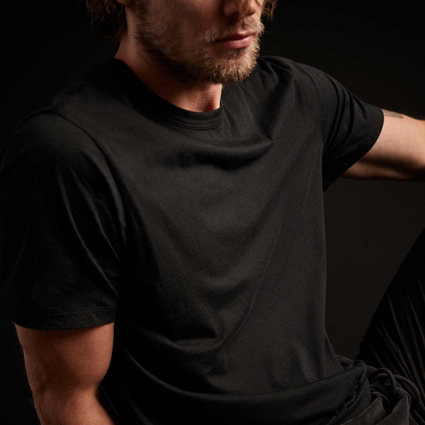 3 Pack Luxe Lotus Jersey Tee - Black/White/Carbon | James Perse Los Angeles