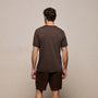 Luxe Lotus Jersey Tee in Bark | James Perse Los Angeles