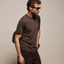 Luxe Lotus Jersey Tee in Bark | James Perse Los Angeles