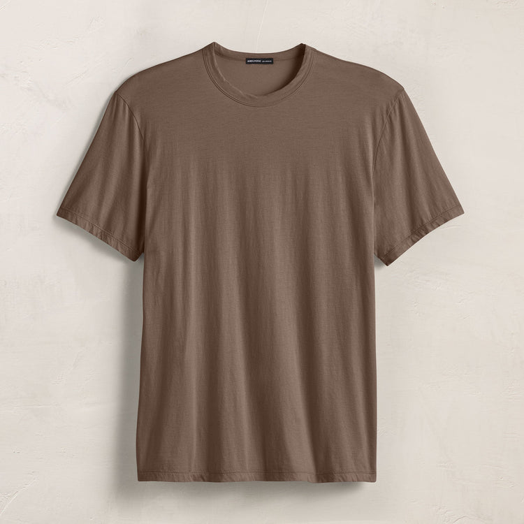 Luxe Lotus Jersey Tee in Caribou | James Perse Los Angeles