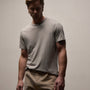 Luxe Lotus Jersey Tee in Fog | James Perse Los Angeles