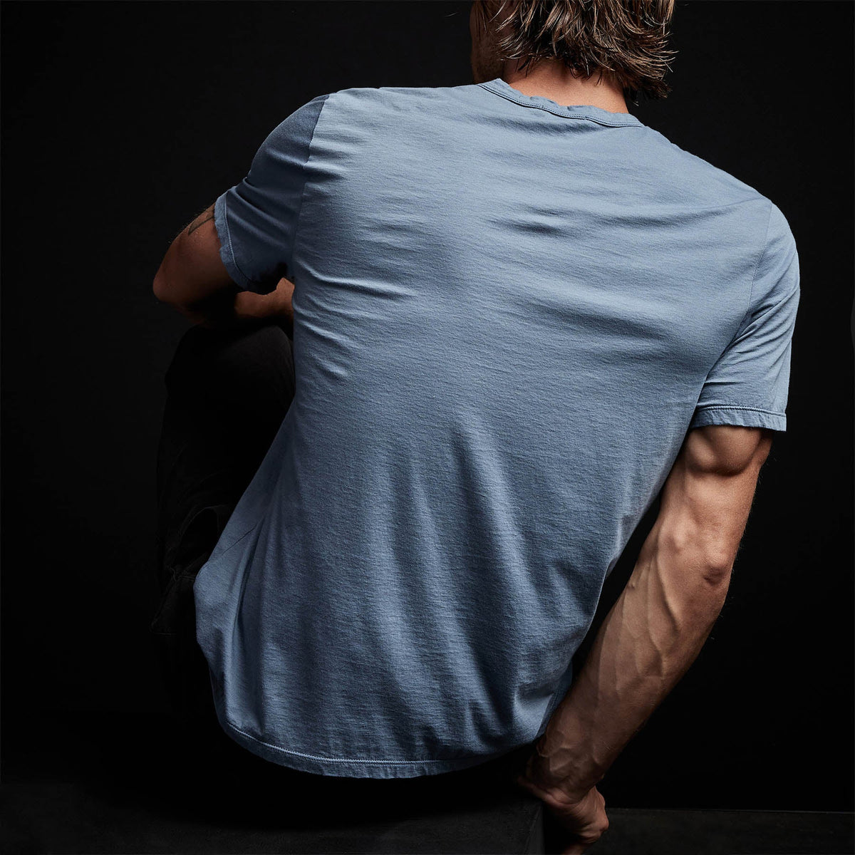 Luxe Lotus Jersey Tee in Globe | James Perse Los Angeles