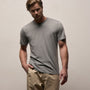Luxe Lotus Jersey Tee in Heather Grey | James Perse Los Angeles