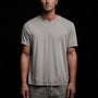 Luxe Lotus Jersey Tee in Paver | James Perse Los Angeles
