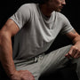 Luxe Lotus Jersey Tee in Paver | James Perse Los Angeles
