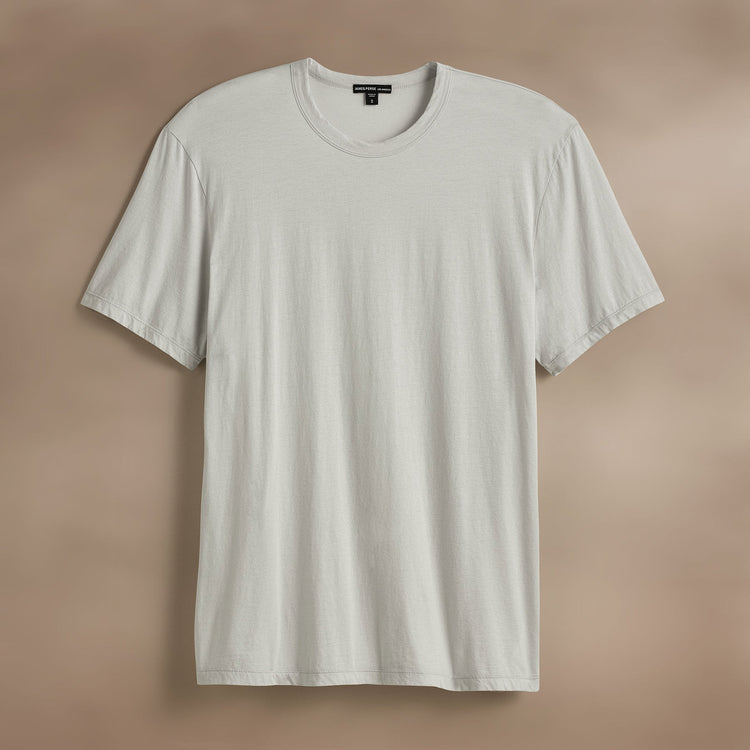 Luxe Lotus Jersey Tee  in Light Mist | James Perse Los Angeles