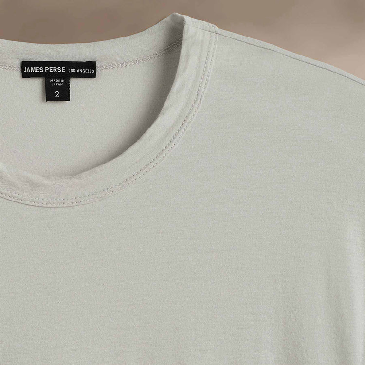 Luxe Lotus Jersey Tee  in Light Mist | James Perse Los Angeles