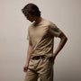 Luxe Lotus Jersey Tee in Light Khaki | James Perse Los Angeles