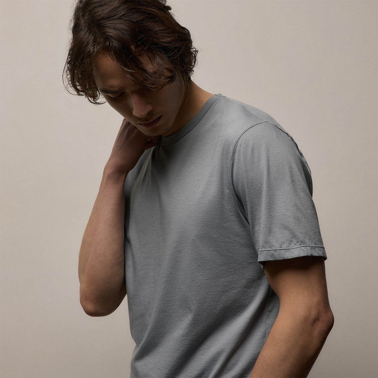 Luxe Lotus Jersey Tee in Ore | James Perse Los Angeles