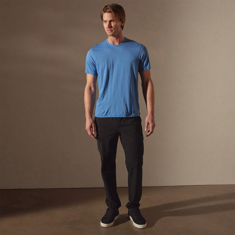 Luxe Lotus Jersey Tee in Spectrum Blue | James Perse Los Angeles