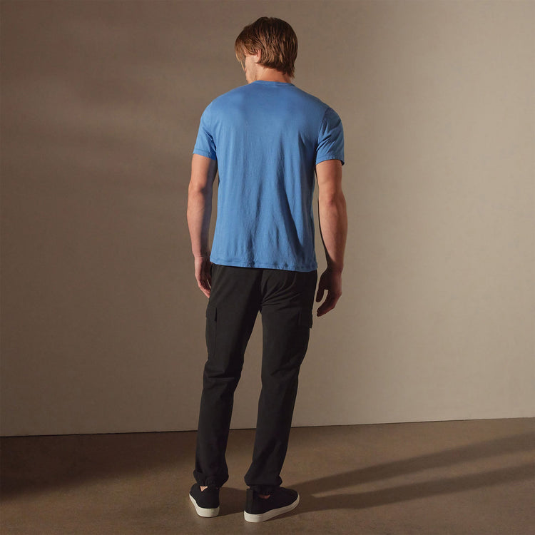 Luxe Lotus Jersey Tee in Spectrum Blue | James Perse Los Angeles