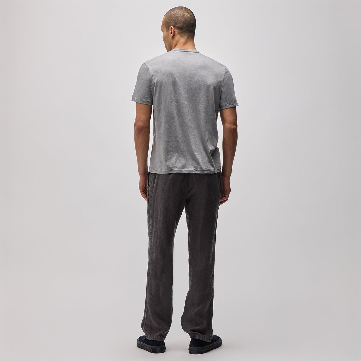 Luxe Lotus Jersey Tee in Silver Grey | James Perse in Los Angeles