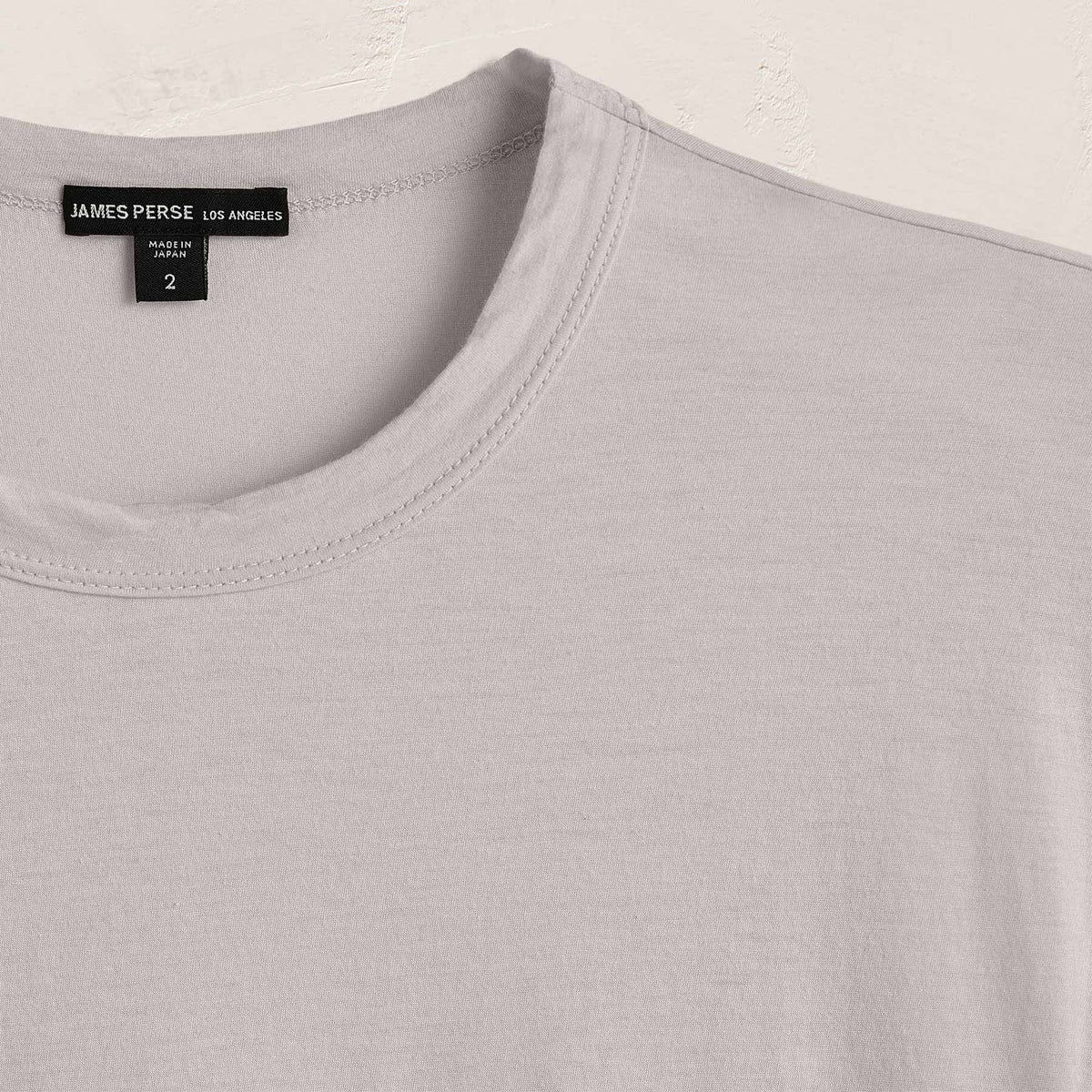 Luxe Lotus Jersey Tee in Silver | James Perse Los Angeles