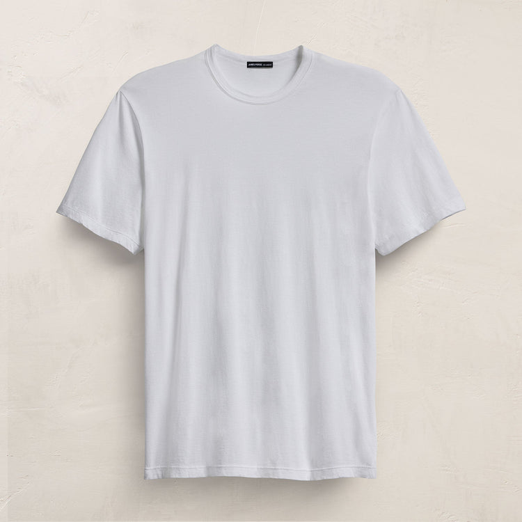 Luxe Lotus Jersey Tee in White | James Perse Los Angeles