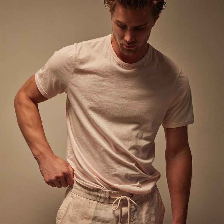 Luxe Lotus Jersey Tee in Zephyr | James Perse Los Angeles