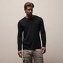 Luxe Lotus Jersey Long Sleeve in Black | James Perse Los Angeles