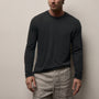 Luxe Lotus Jersey Long Sleeve in Carbon | James Perse Los Angeles