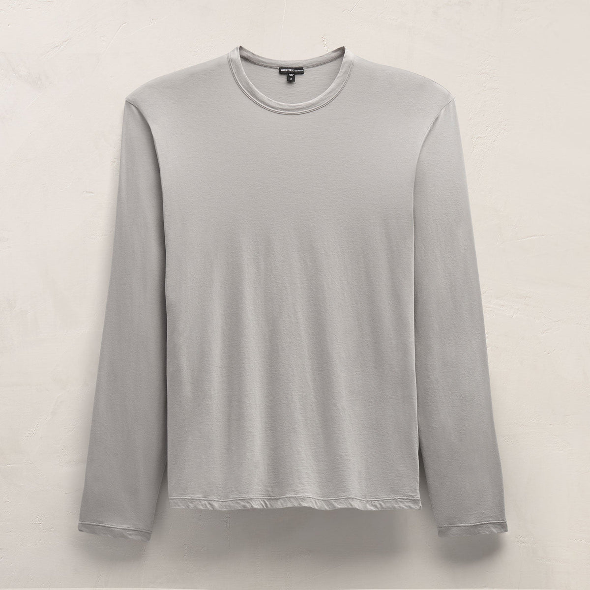 Luxe Lotus Jersey Long Sleeve in Fog | James Perse Los Angeles FLAT