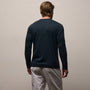 Luxe Lotus Jersey Long Sleeve in French Navy | James Perse Los Angeles