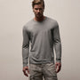 Luxe Lotus Jersey Long Sleeve in Heather Grey | James Perse Los Angeles