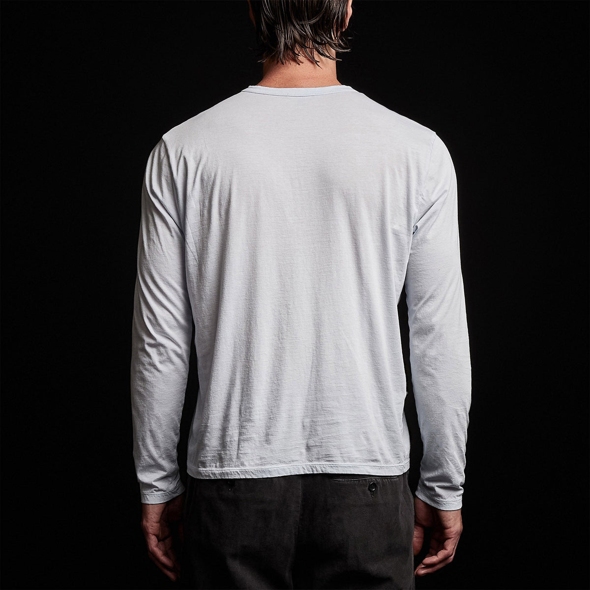 Luxe Lotus Jersey Crew in Memory | James Perse Los Angeles