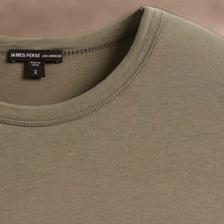 Luxe Lotus Jersey Crew in Peet | James Perse Los Angeles
