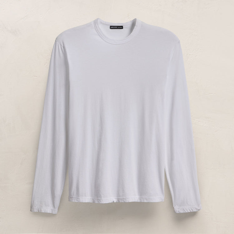 Luxe Lotus Jersey Long Sleeve - White